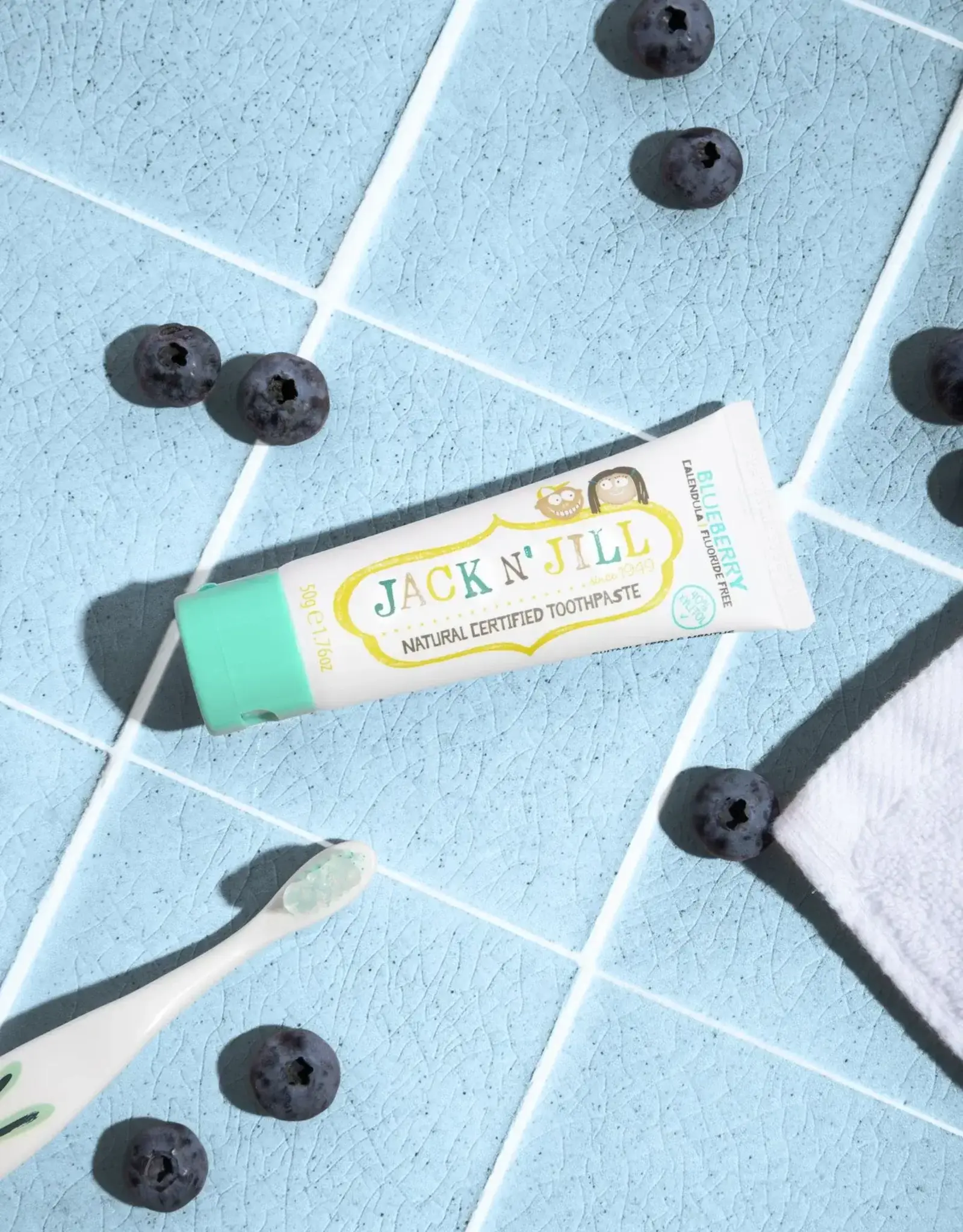 Jack 'n Jill Natural toothpaste blueberry 50g