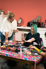 Roos met Witte Stippen Zaterdag 22 Aug - Workshop Kindergrime - Beginners