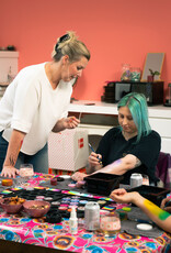 Roos met Witte Stippen Zaterdag 22 Aug - Workshop Kindergrime - Beginners