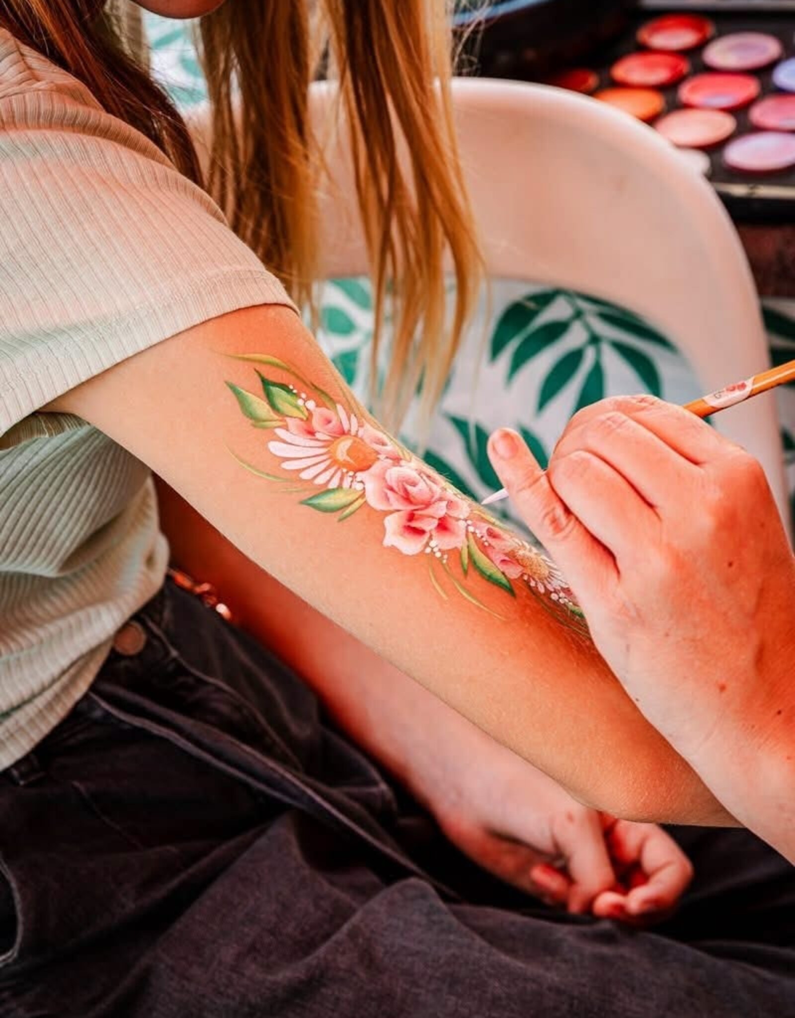 Roos met Witte Stippen Donderdag 10 sept - Workshop Onestroke - Techniek & Design