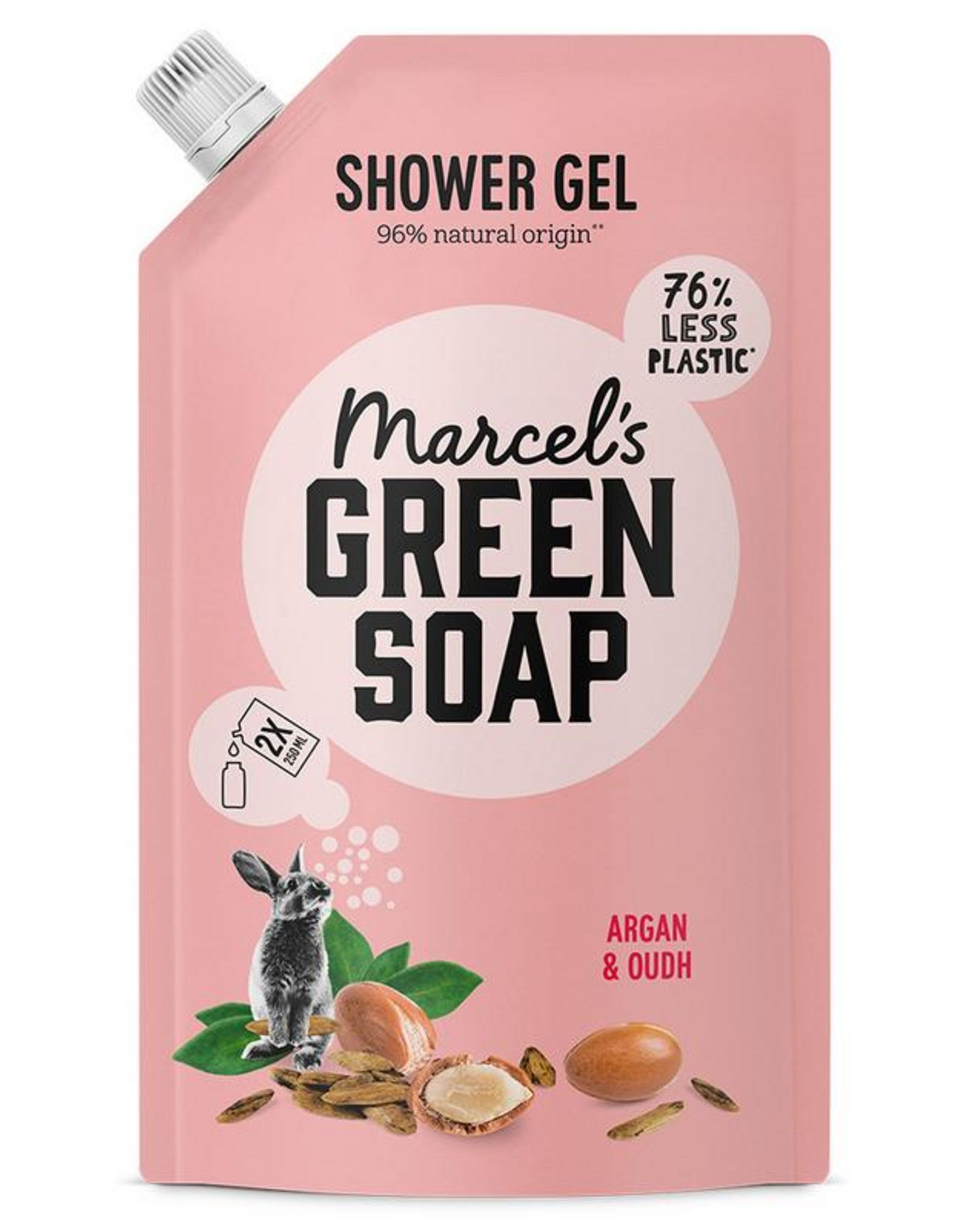 Marcel's Green Soap Shower Gel Argan & Oudh Navulling 500ml