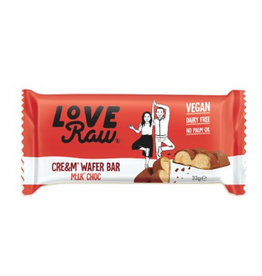 love raw Gaufrettes chocolat fourrées crème de noisette 33 gr - LoveRaw