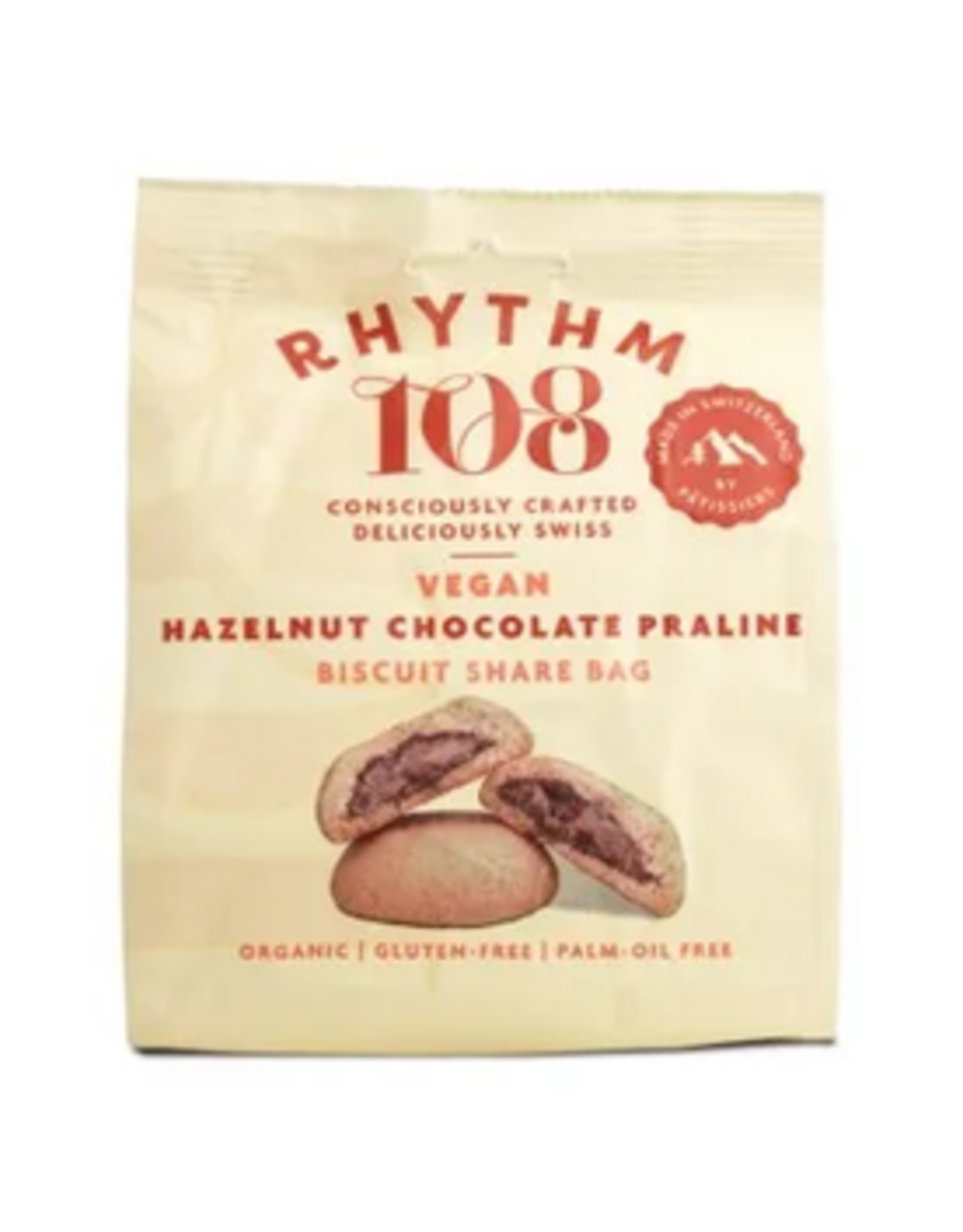 Rhythm 108 Rhythm108 Biscuits Hazelnoot Chocolade Praliné BIO 135g