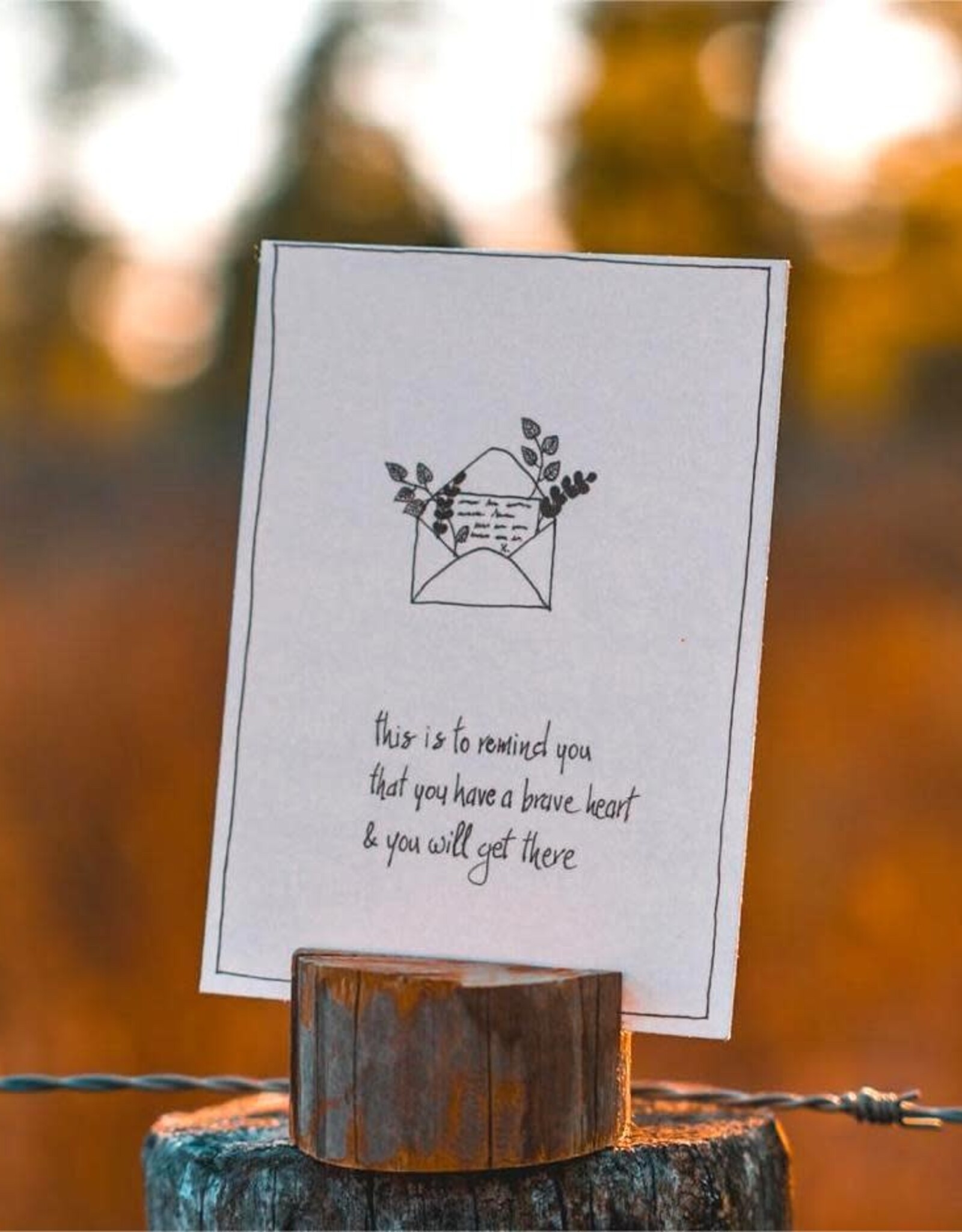 Emma.Nieke Kaartje Emma.Nieke - This is to remind you that you have a brave heart
