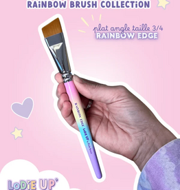 Fusion LODIE UP  Rainbow Edge Brush – 3/4 Angle