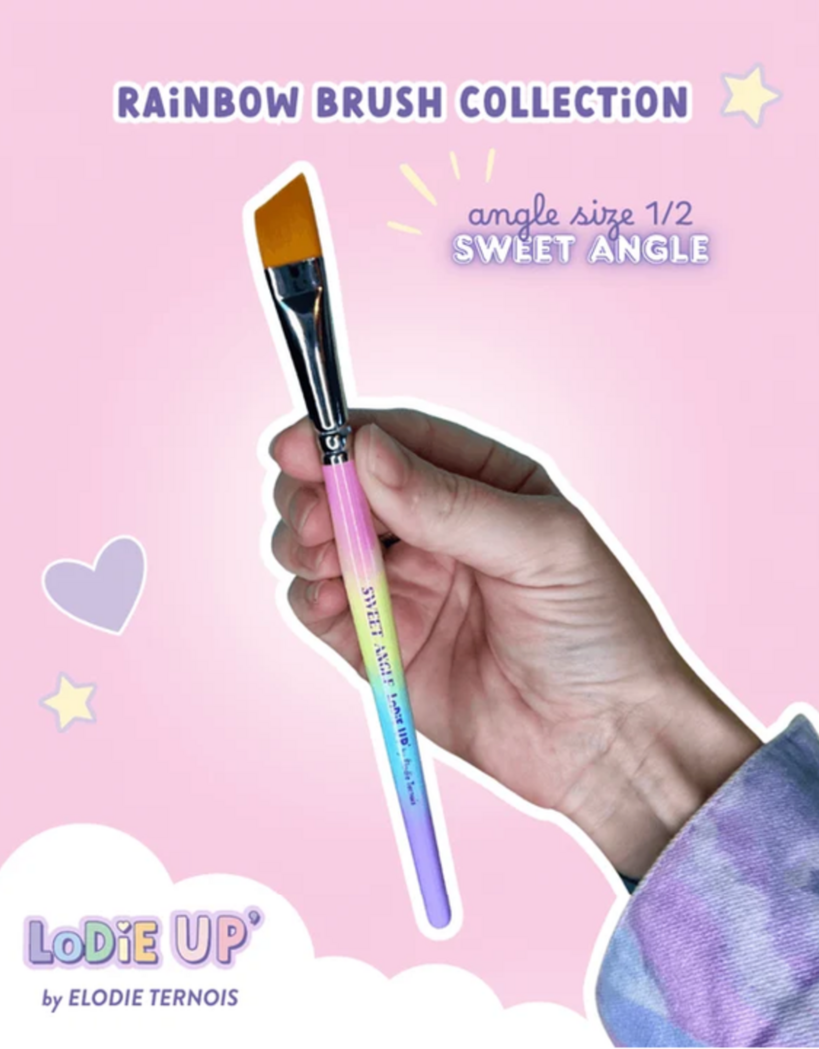 Fusion LODIE UP Sweet Angle Brush – 1/2 Inch Angle