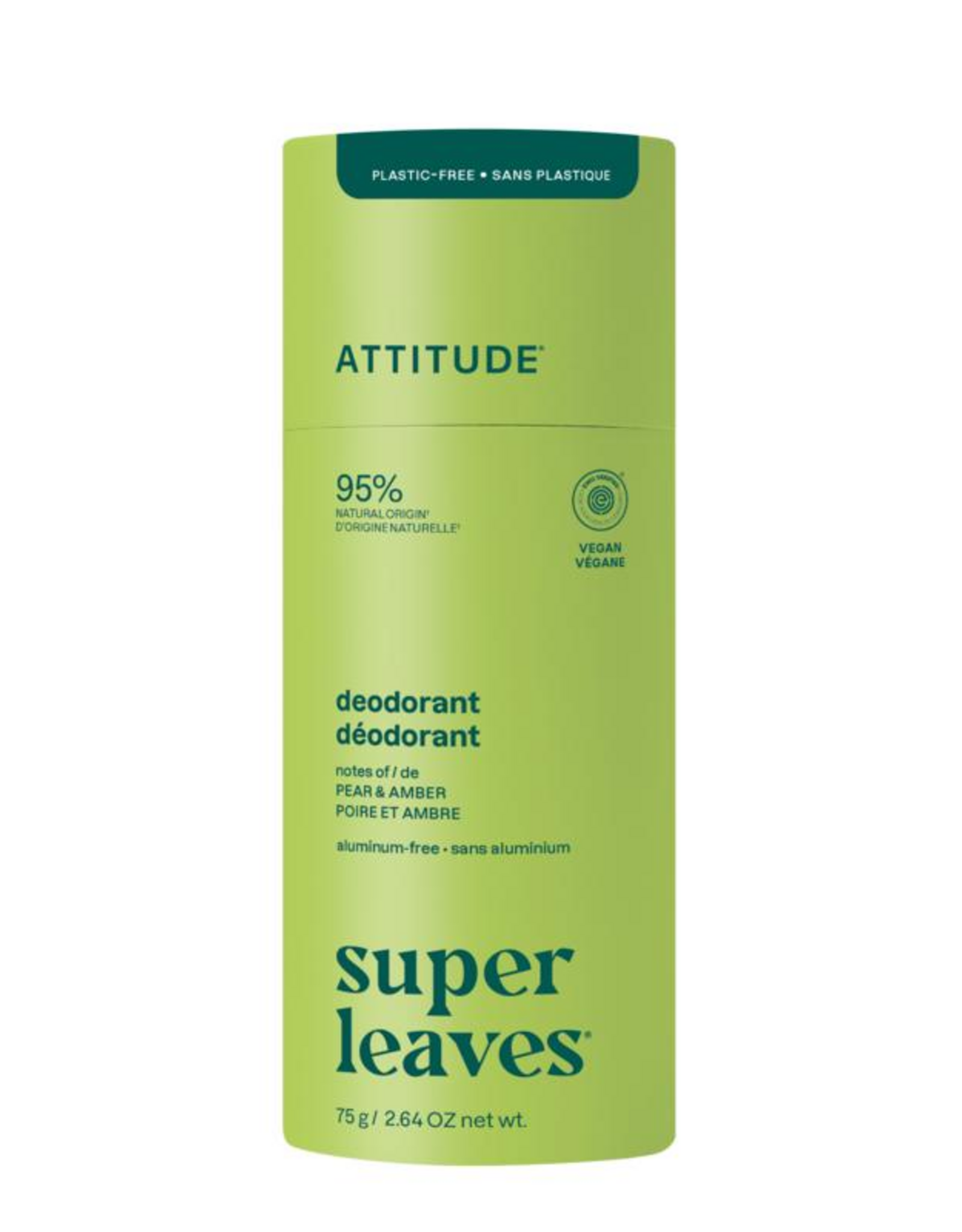 Attitude Deo super leaves pear & amber - 75g
