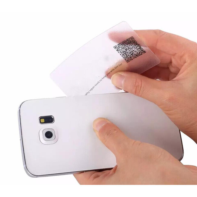 Plastic opener voor batterijen en back covers