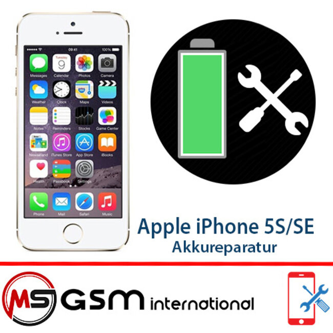Battery repair for Apple iPhone 5S / SE | Exchanging battery including installation
