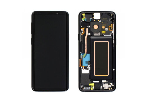 Samsung Galaxy S9 SM-G960F Display Module and Frame - Midnight Black 
