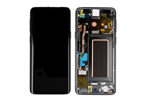 Samsung Galaxy S9 SM-G960F Display Module and Frame - Titanium Grey 