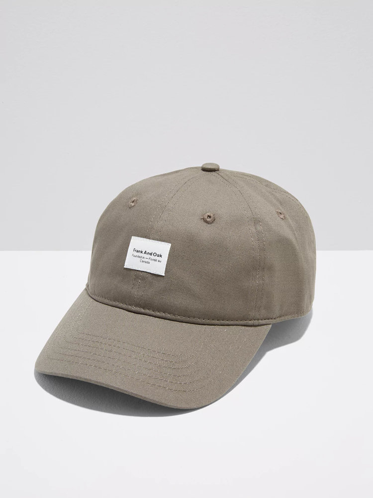 Washed Cotton Cap in Green