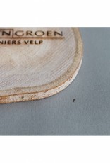 Houten cadeau-label - met bedrijfsnaam / logo