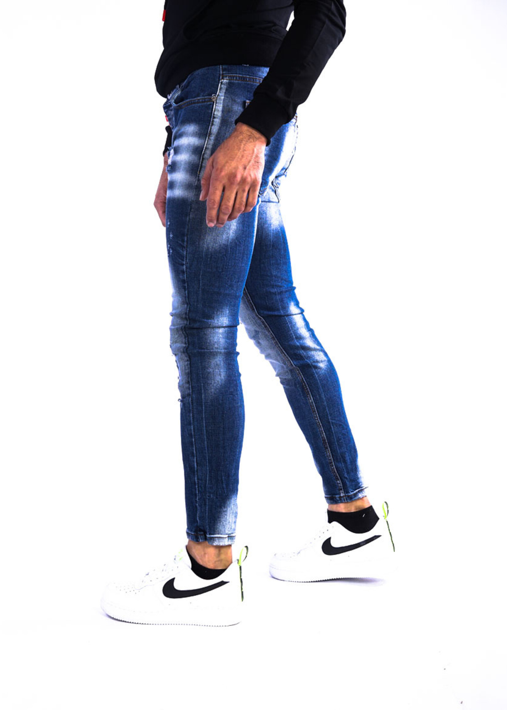 Stijlvolle heren jeans blauw