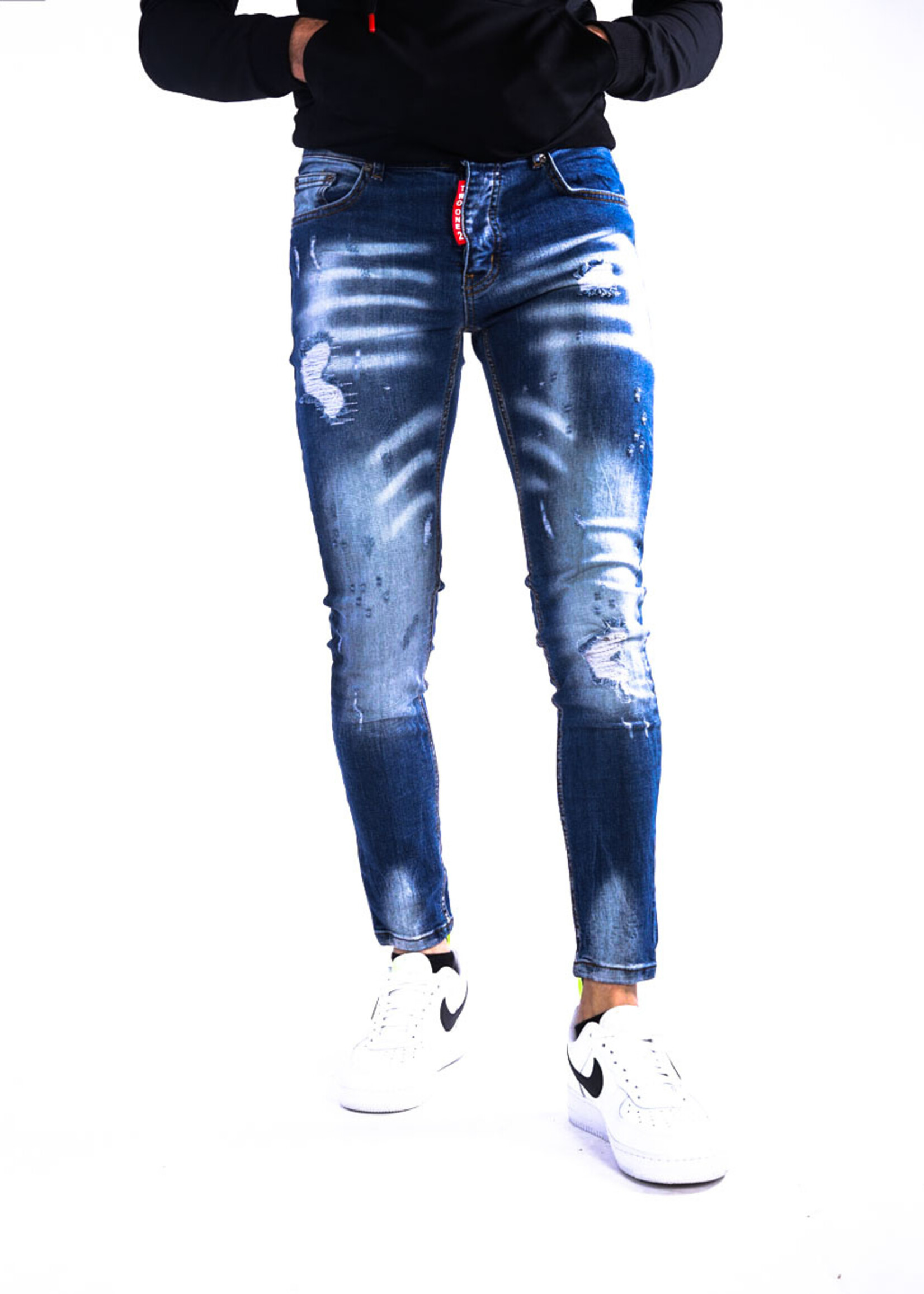 Stijlvolle heren jeans blauw
