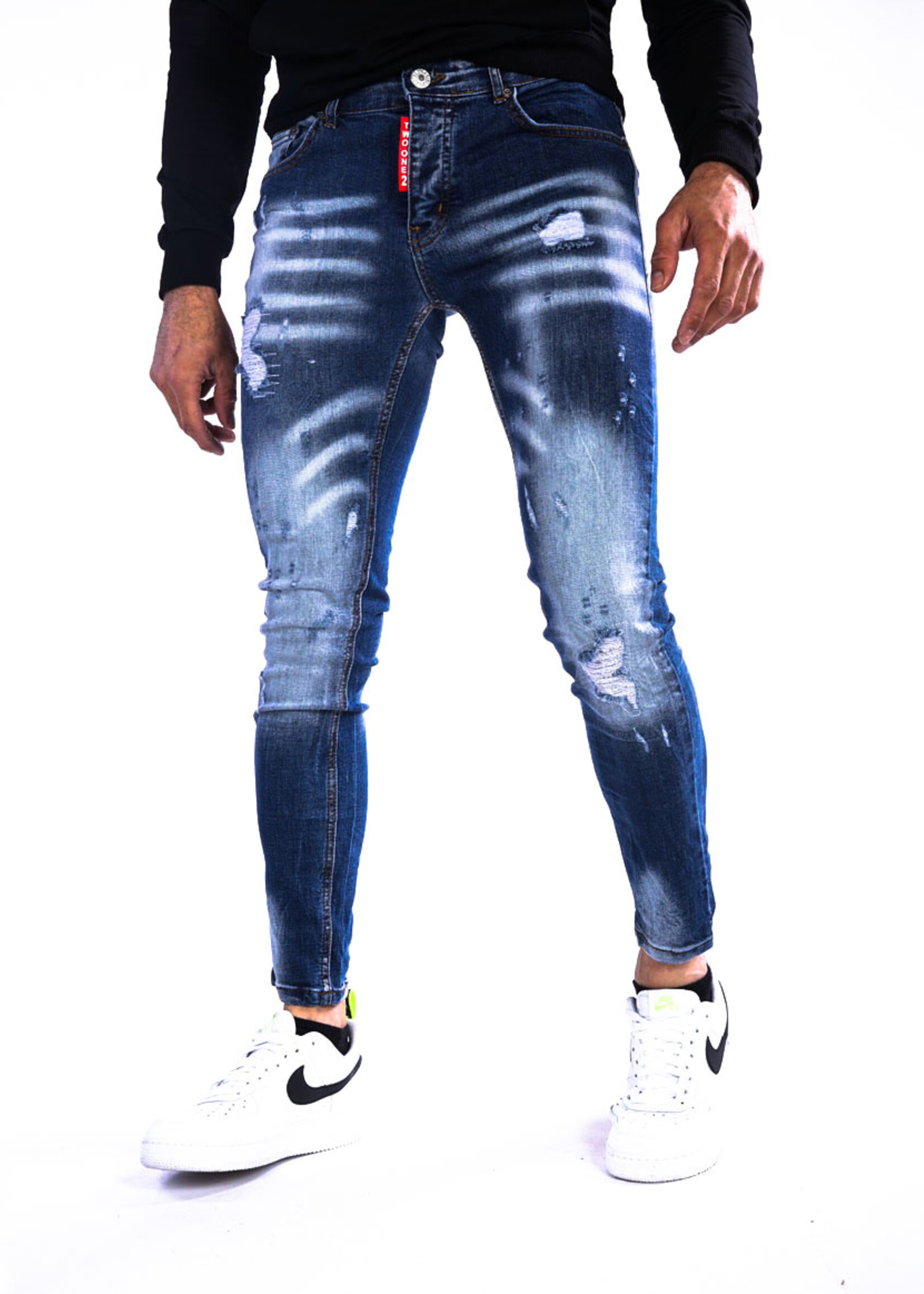 Stijlvolle heren jeans blauw