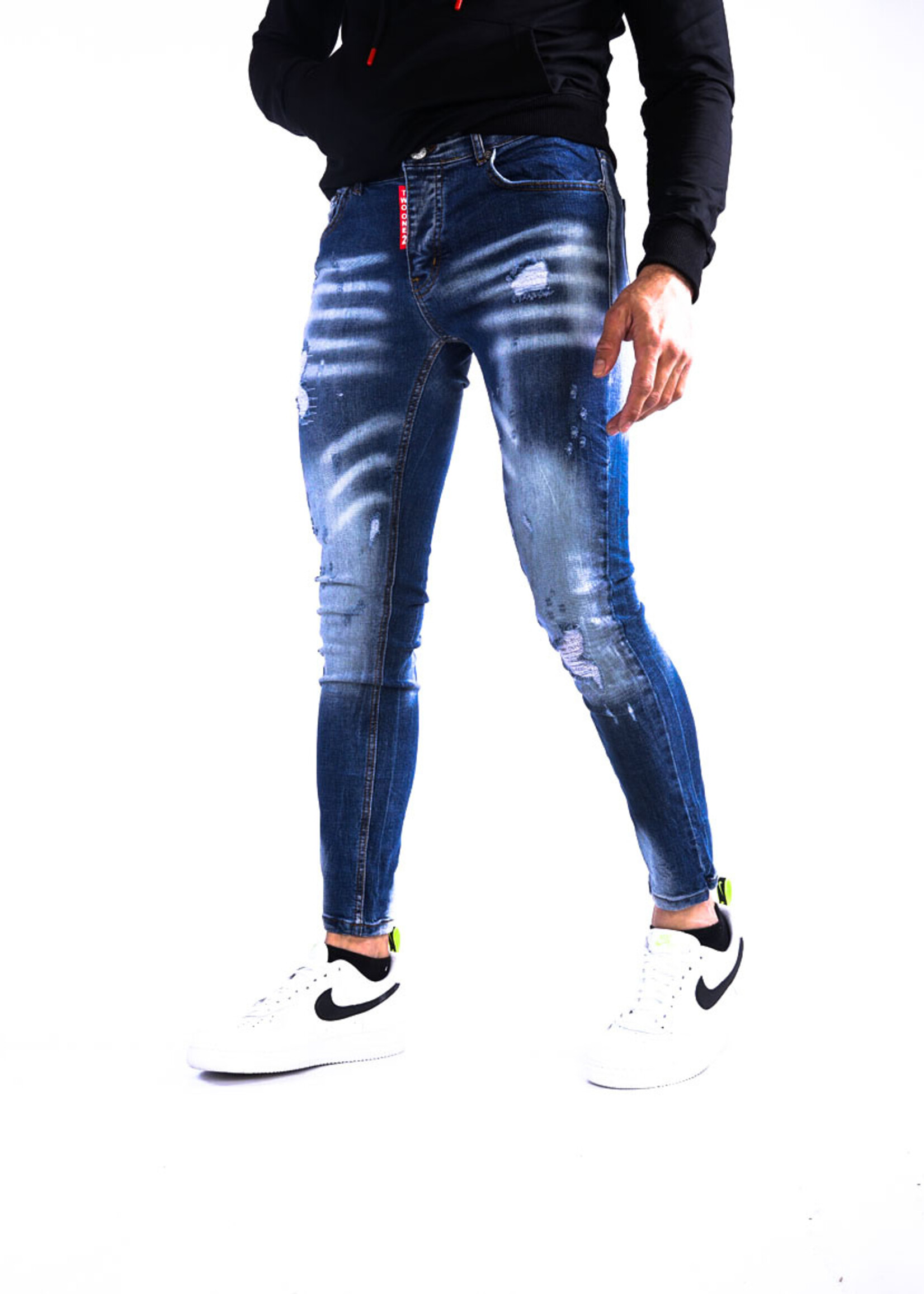 Stijlvolle heren jeans blauw