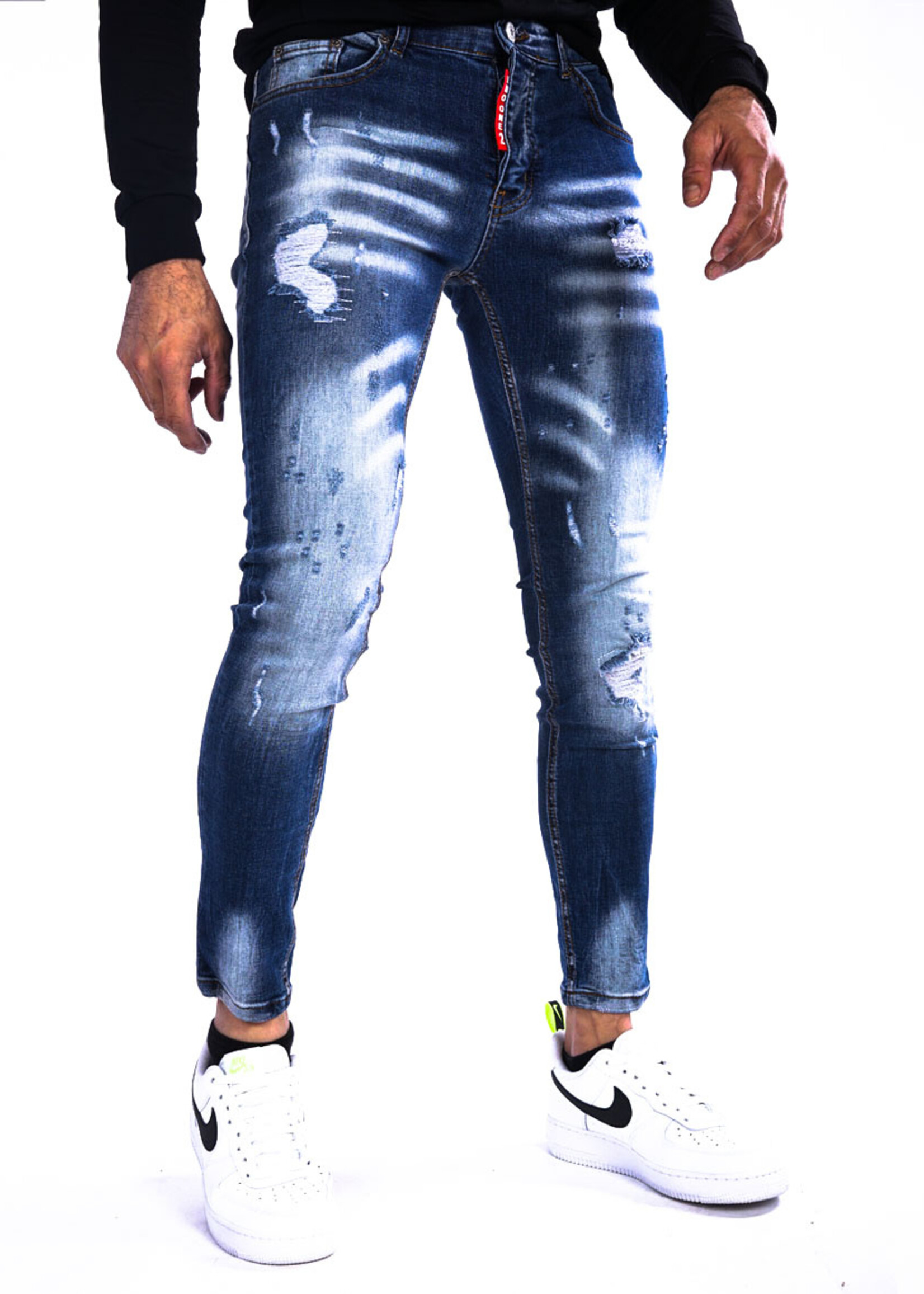 Stijlvolle heren jeans blauw