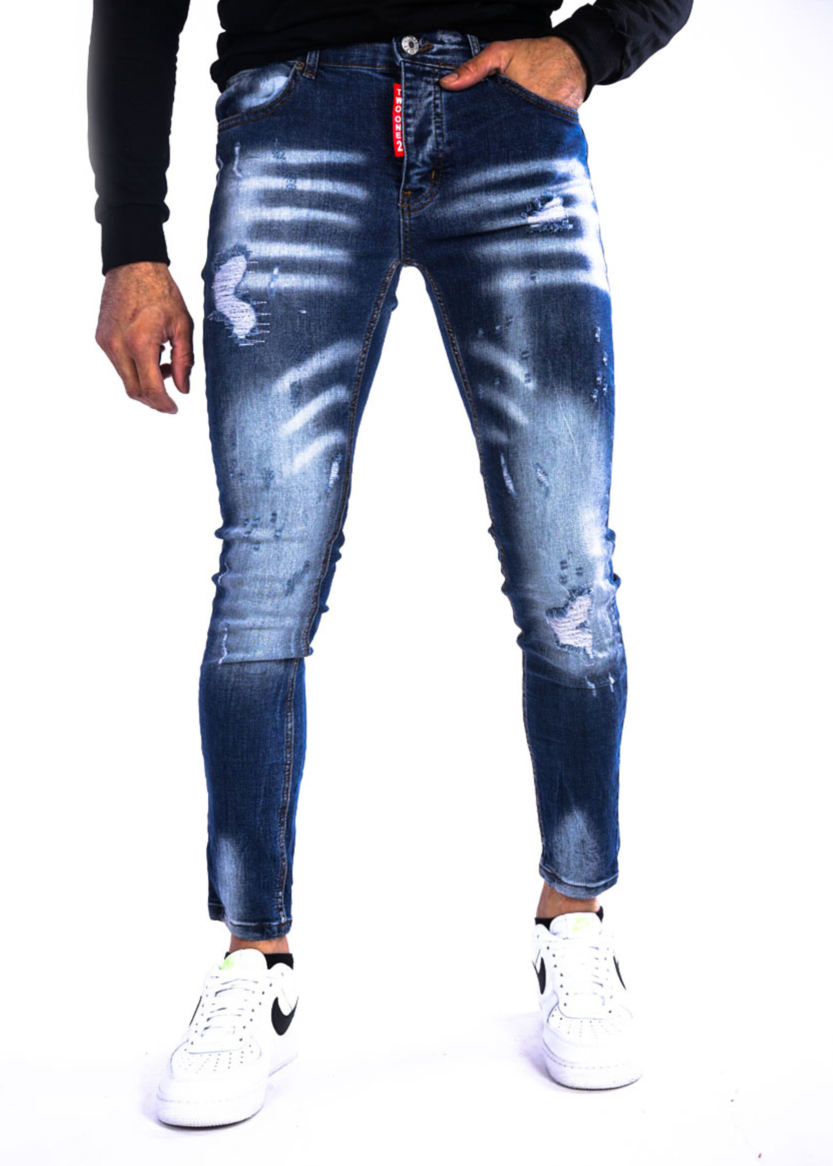 Stijlvolle heren jeans blauw