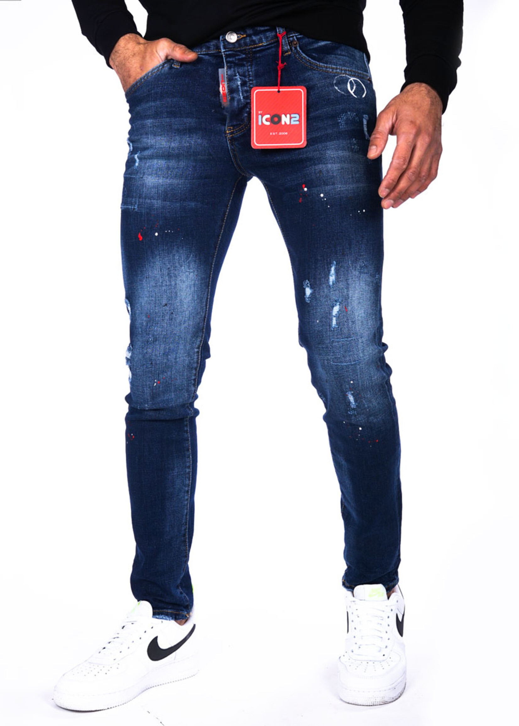 Icon2 heren Jeans blauw