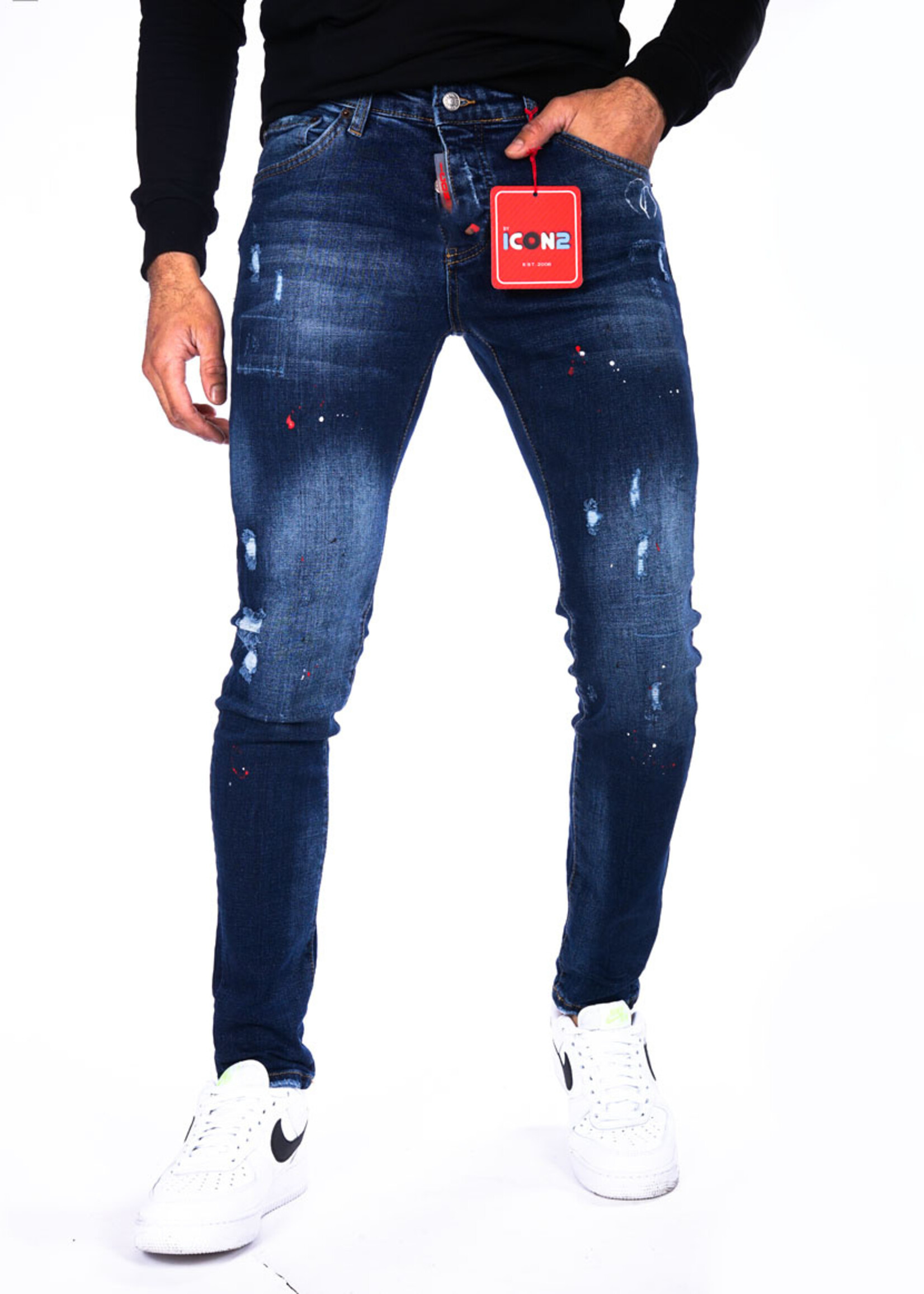 Icon2 heren Jeans blauw
