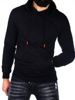 Hoodie basic zwart
