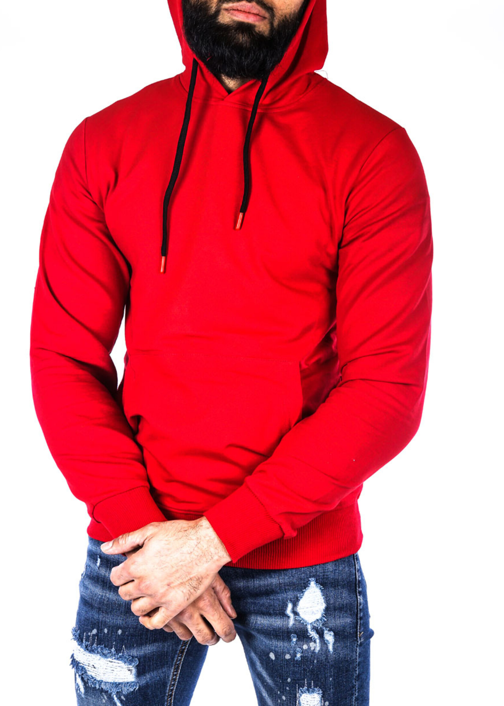Hoodie Basic Rood