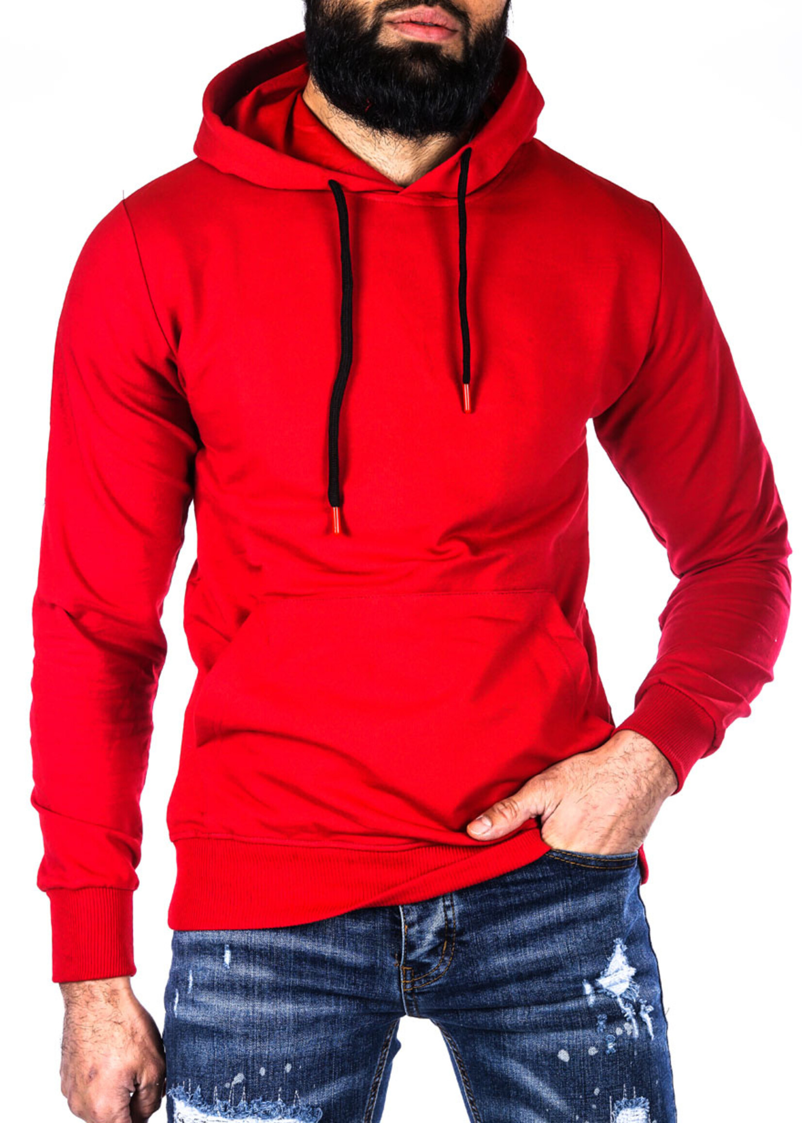 Hoodie Basic Rood