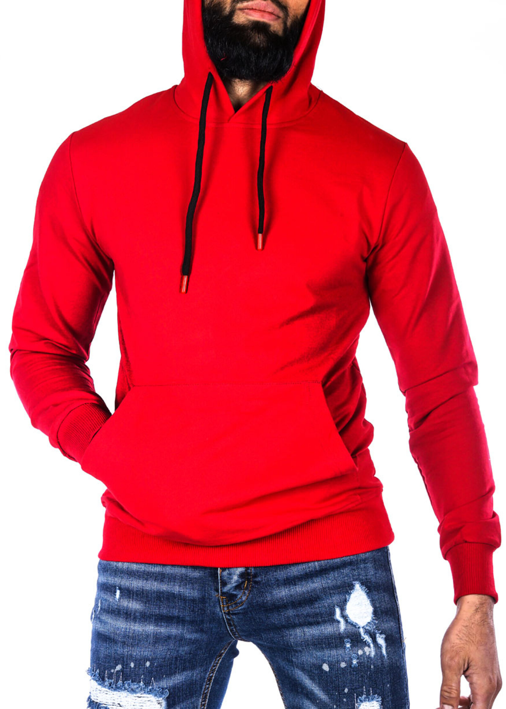 Hoodie Basic Rood