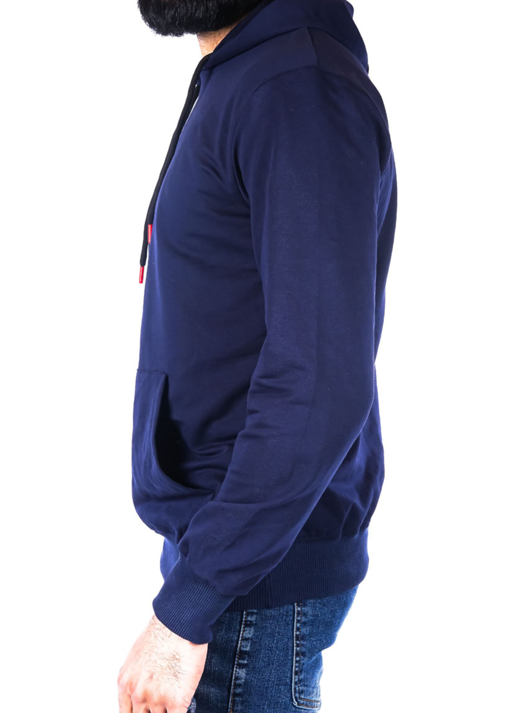 Hoodie Basic donkerBlauw