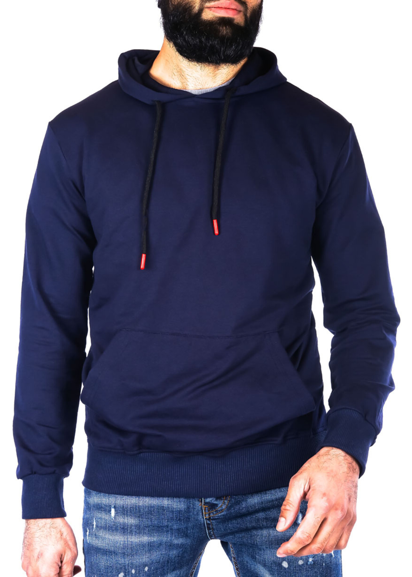 Hoodie Basic donkerBlauw