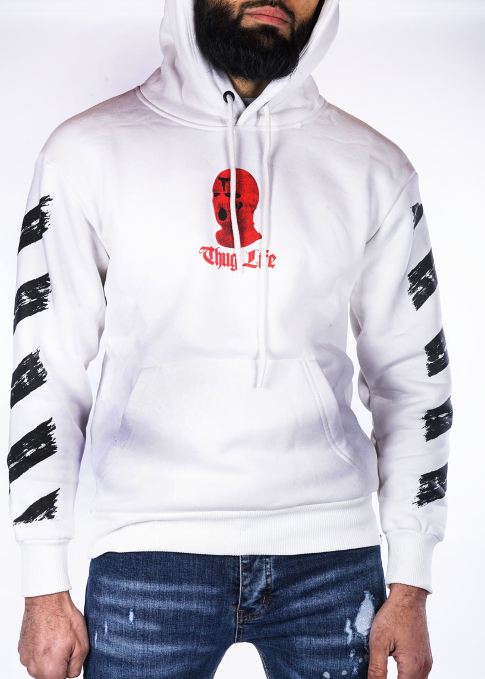 Hoodie Thug life WIT