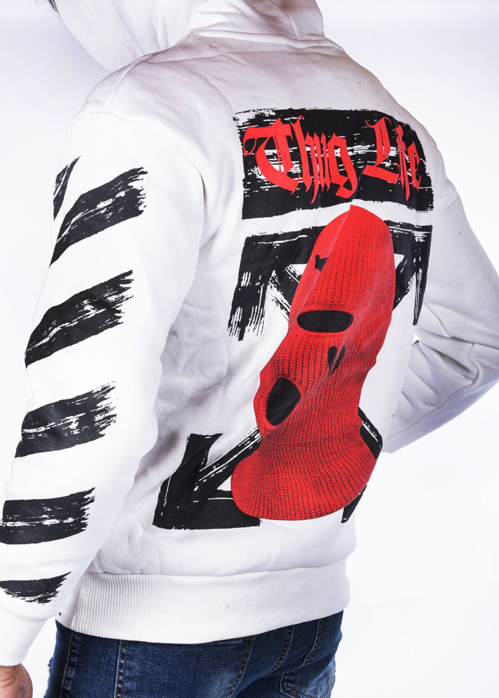 Hoodie Thug life WIT