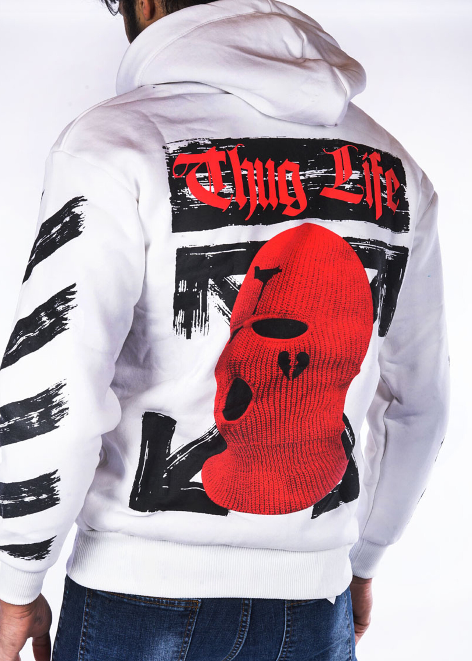 Hoodie Thug life WIT