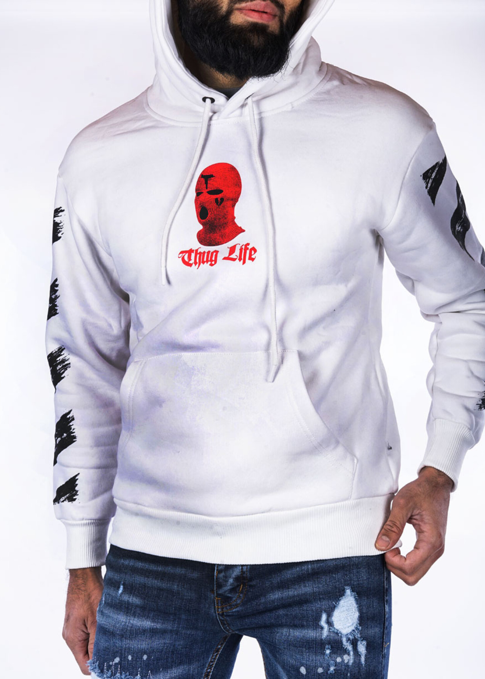 Hoodie Thug life WIT