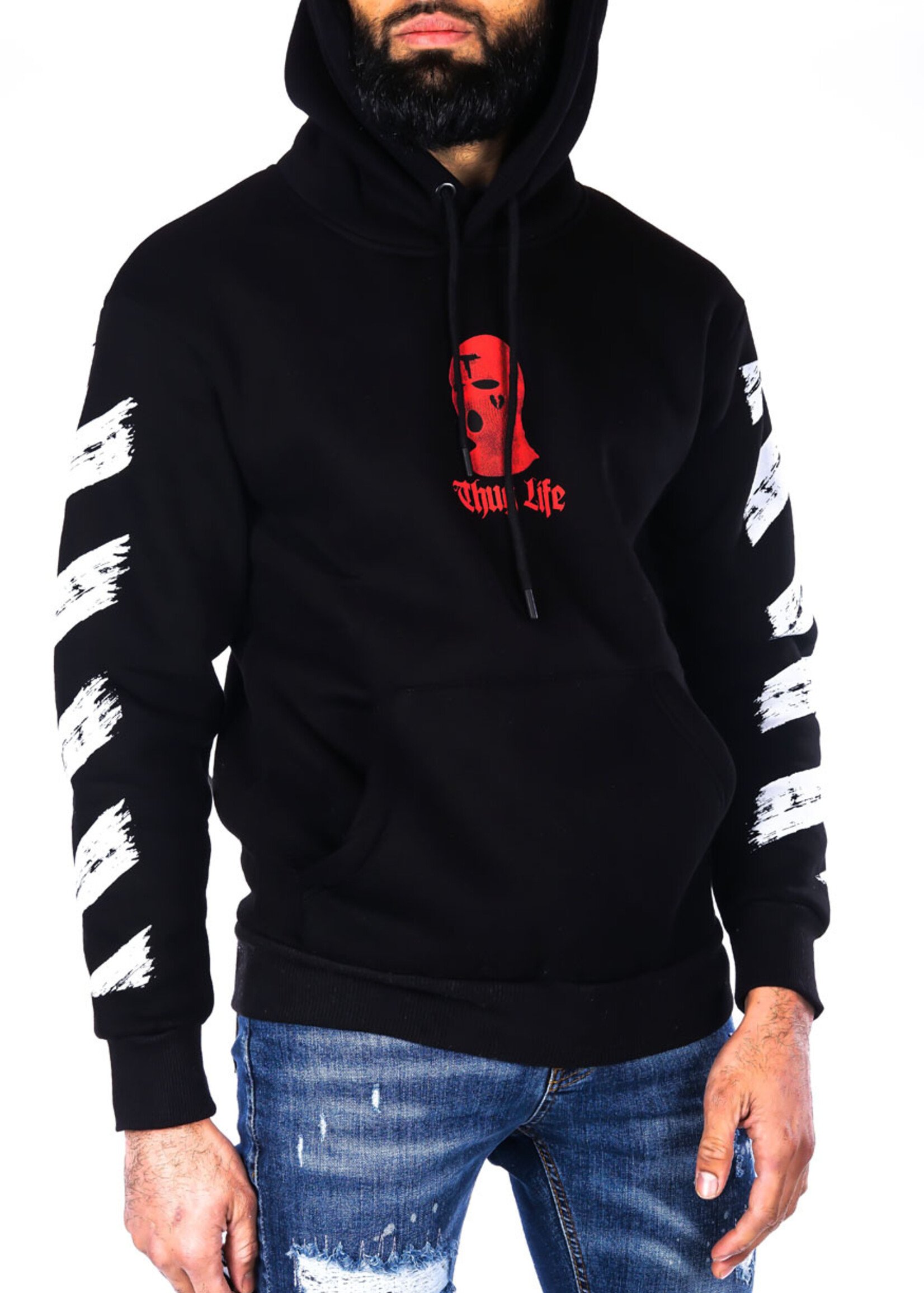 Hoodie Thug life ZWART