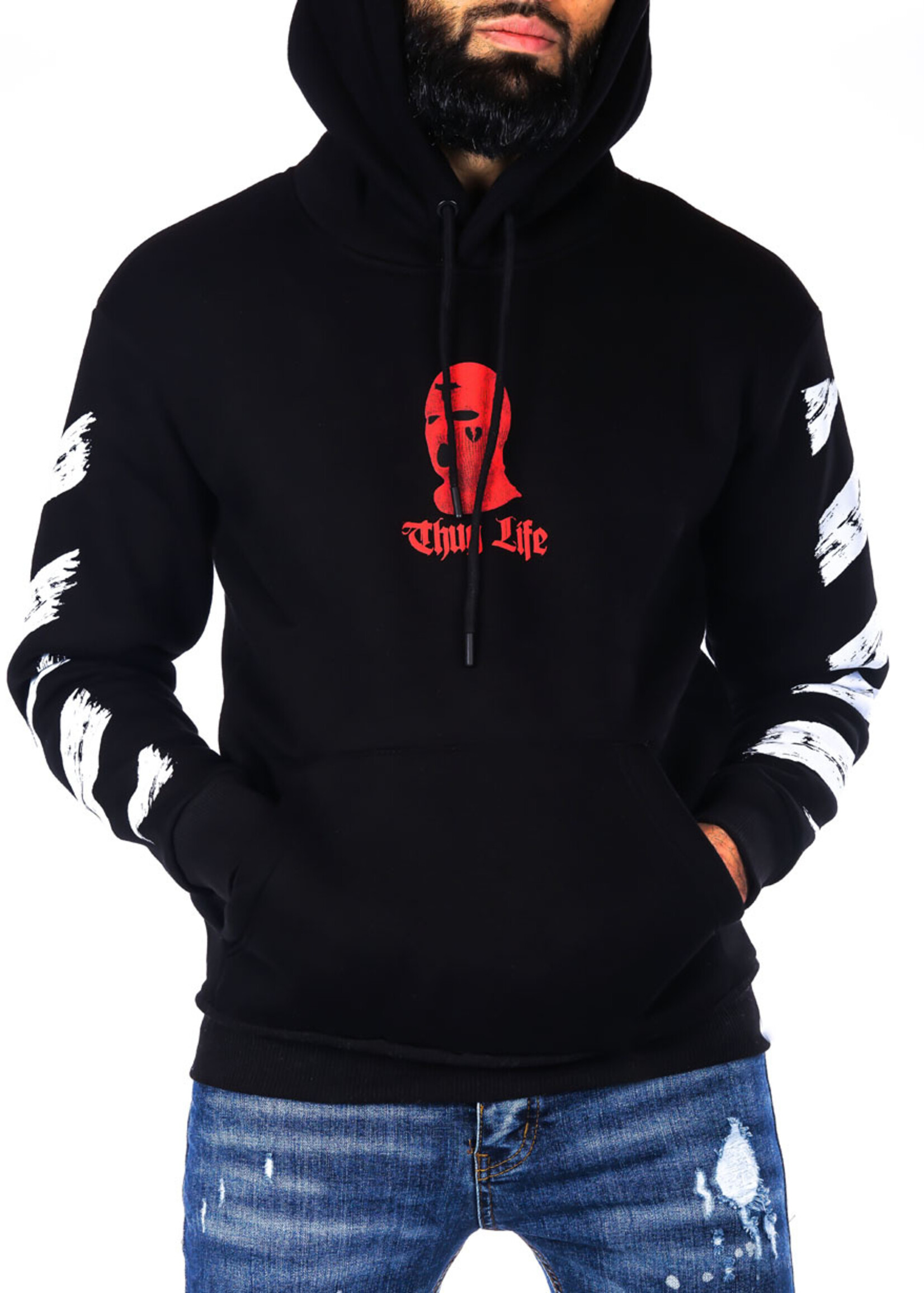 Hoodie Thug life ZWART