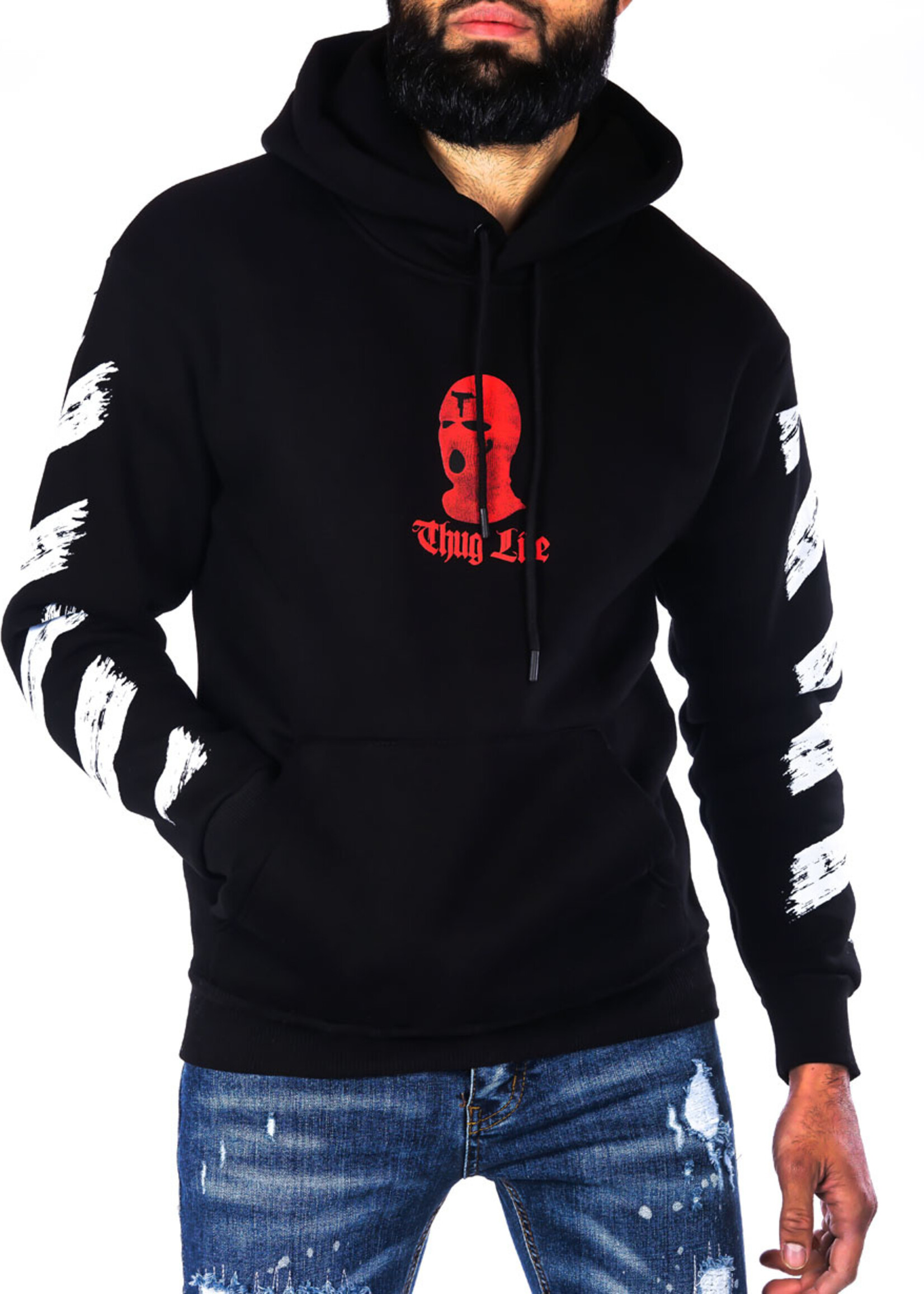 Hoodie Thug life ZWART