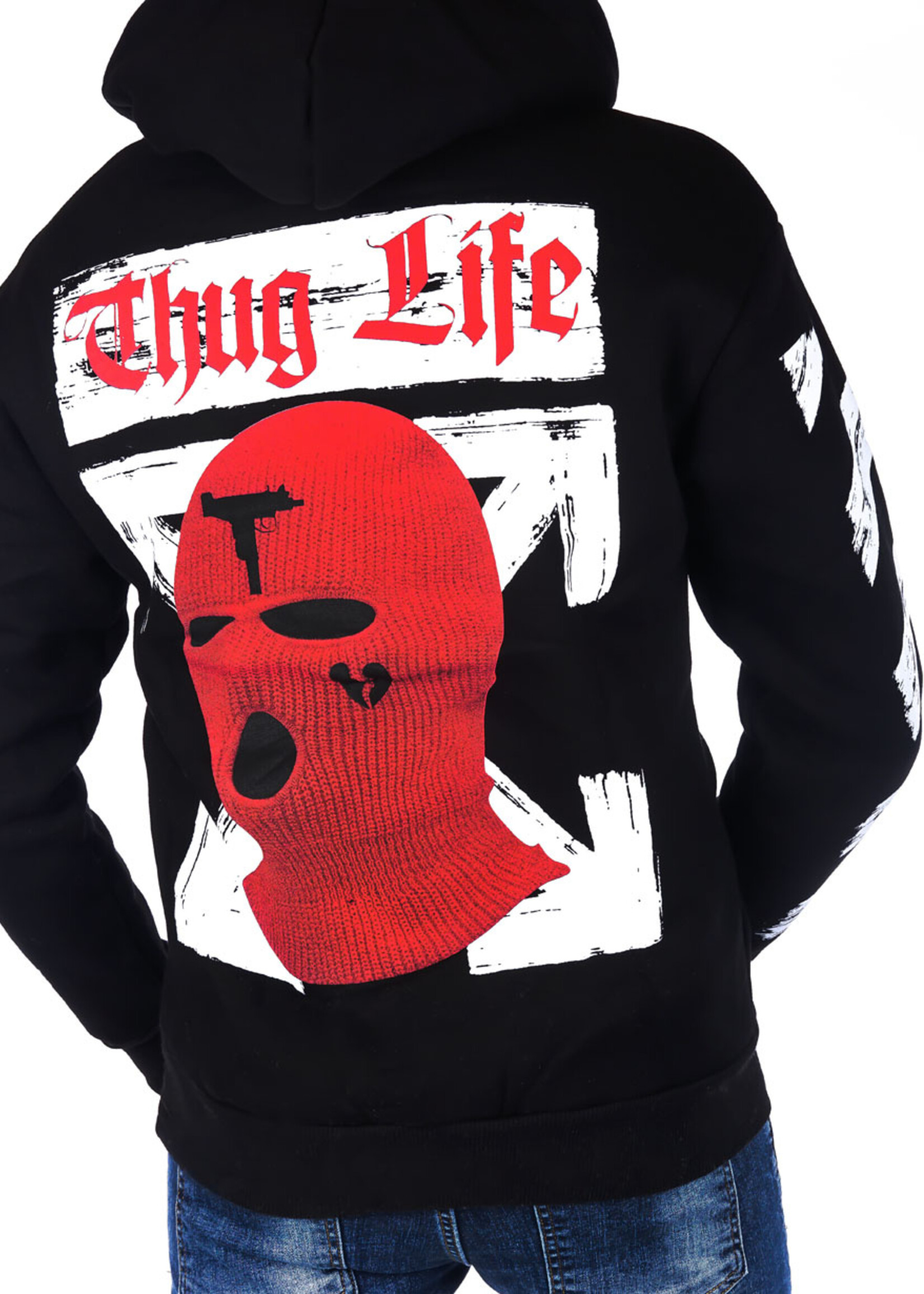 Hoodie Thug life ZWART