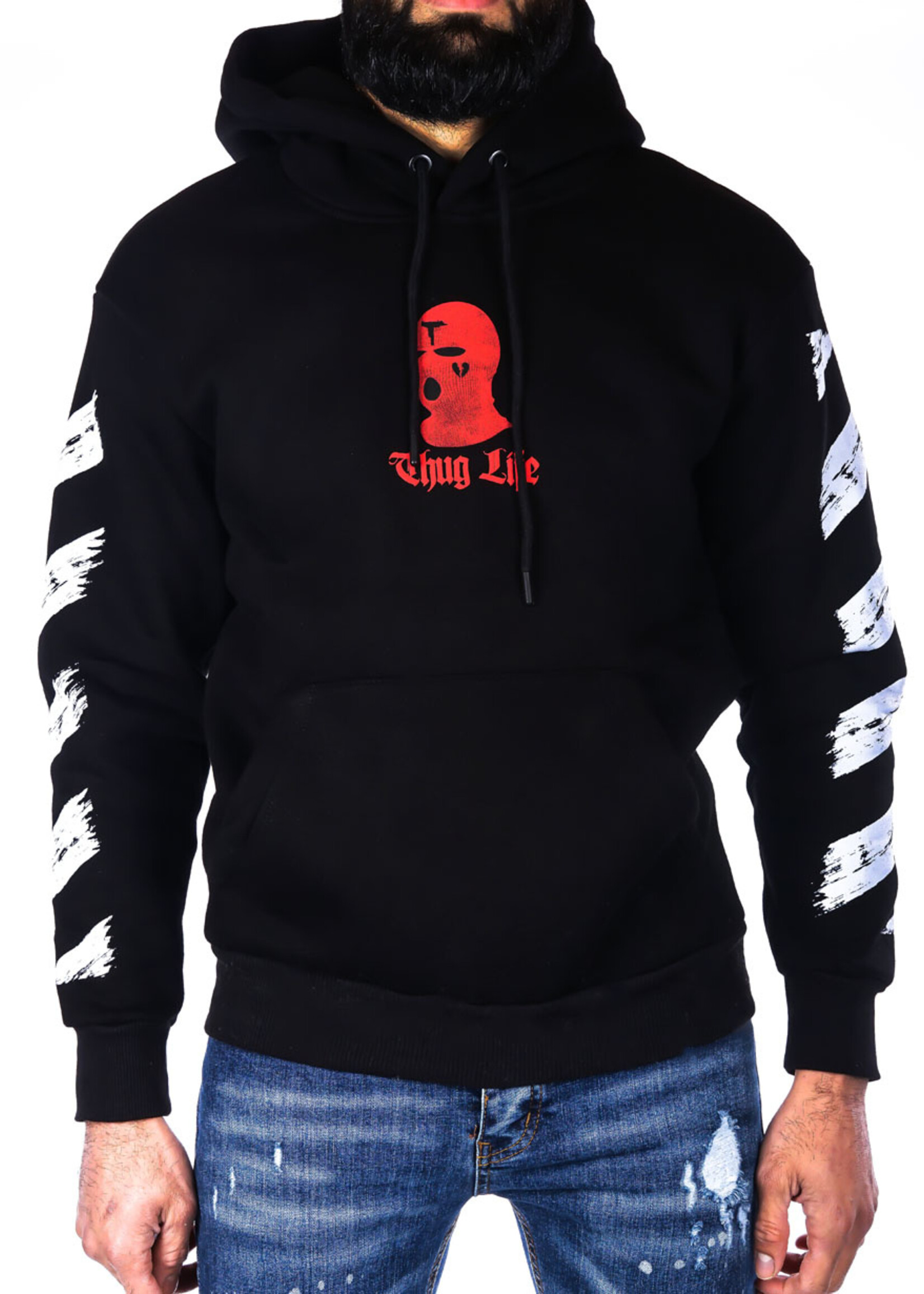 Hoodie Thug life ZWART