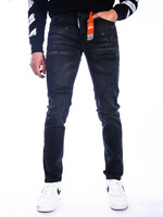 Jeans zwart Met verfspetters