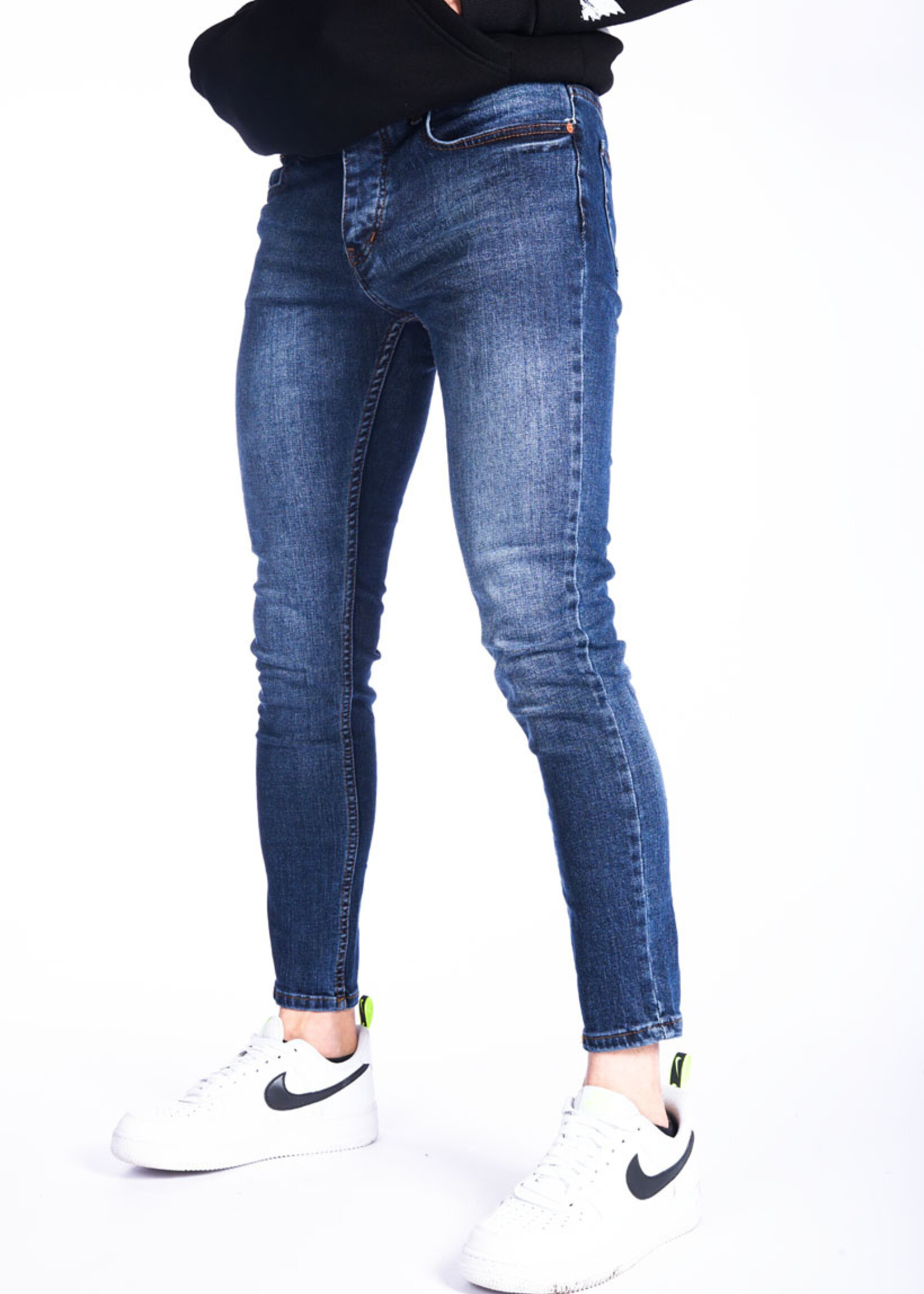 Basic jeans Blauw