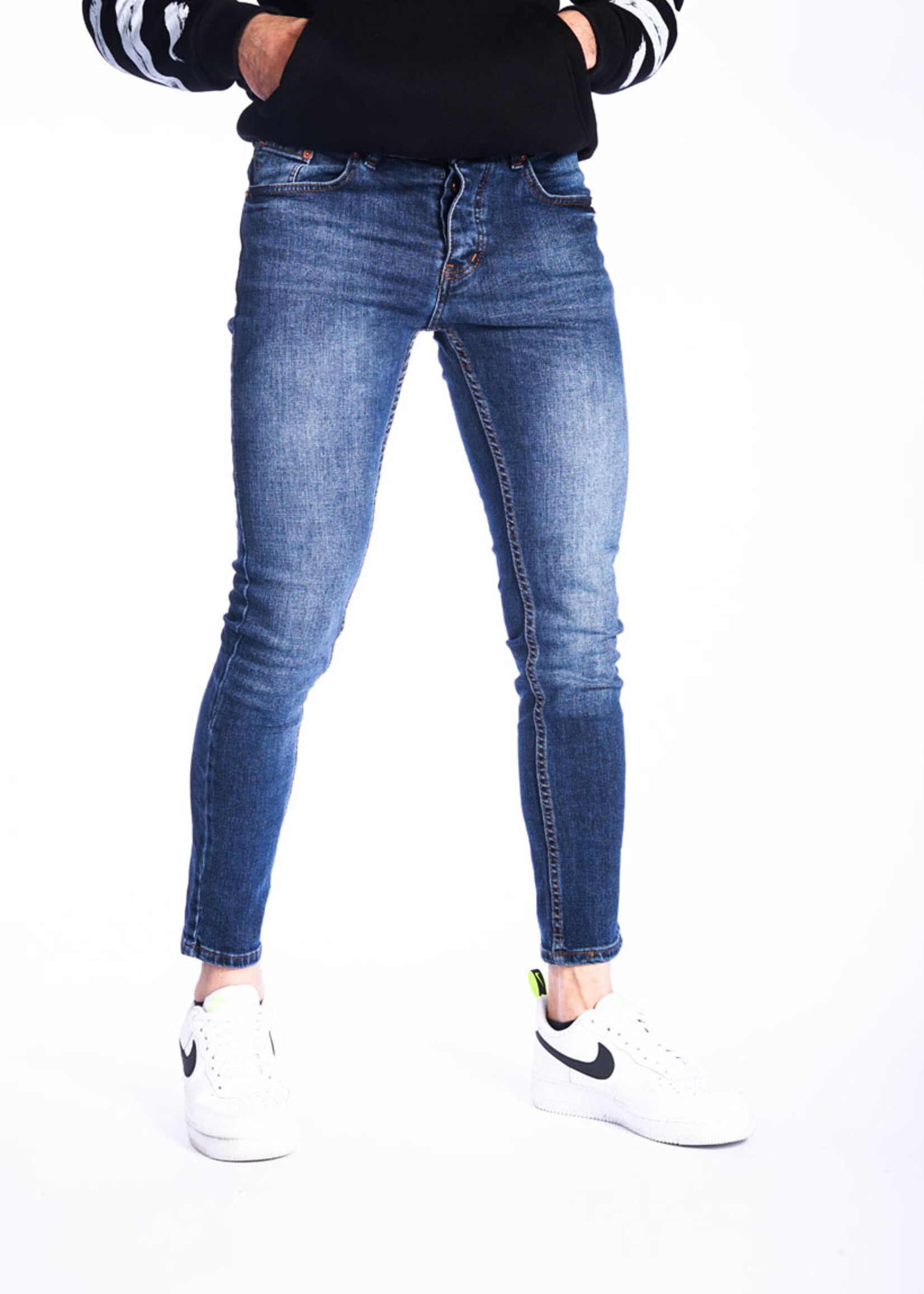 Basic jeans Blauw