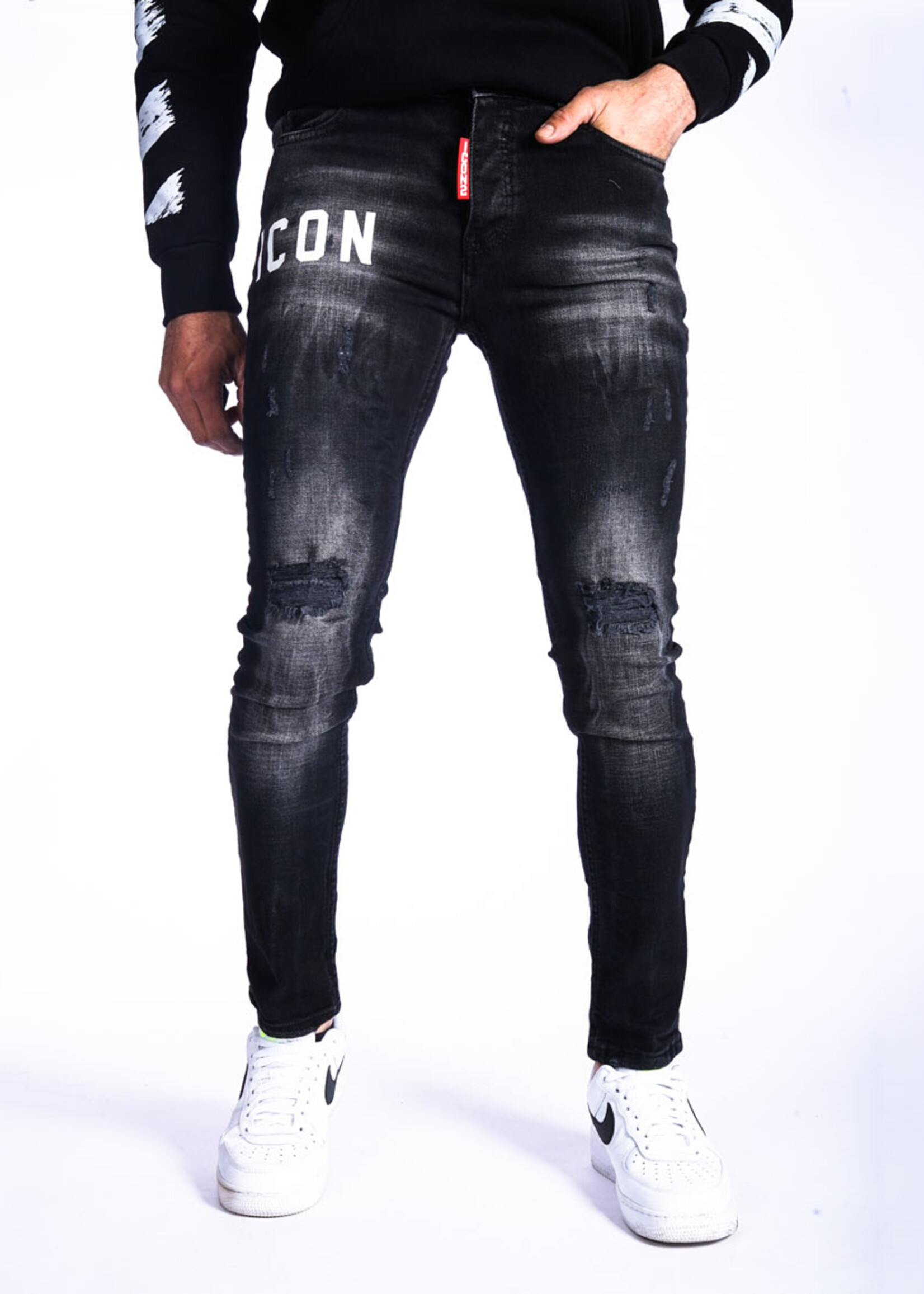 Icon Jeans ZWART