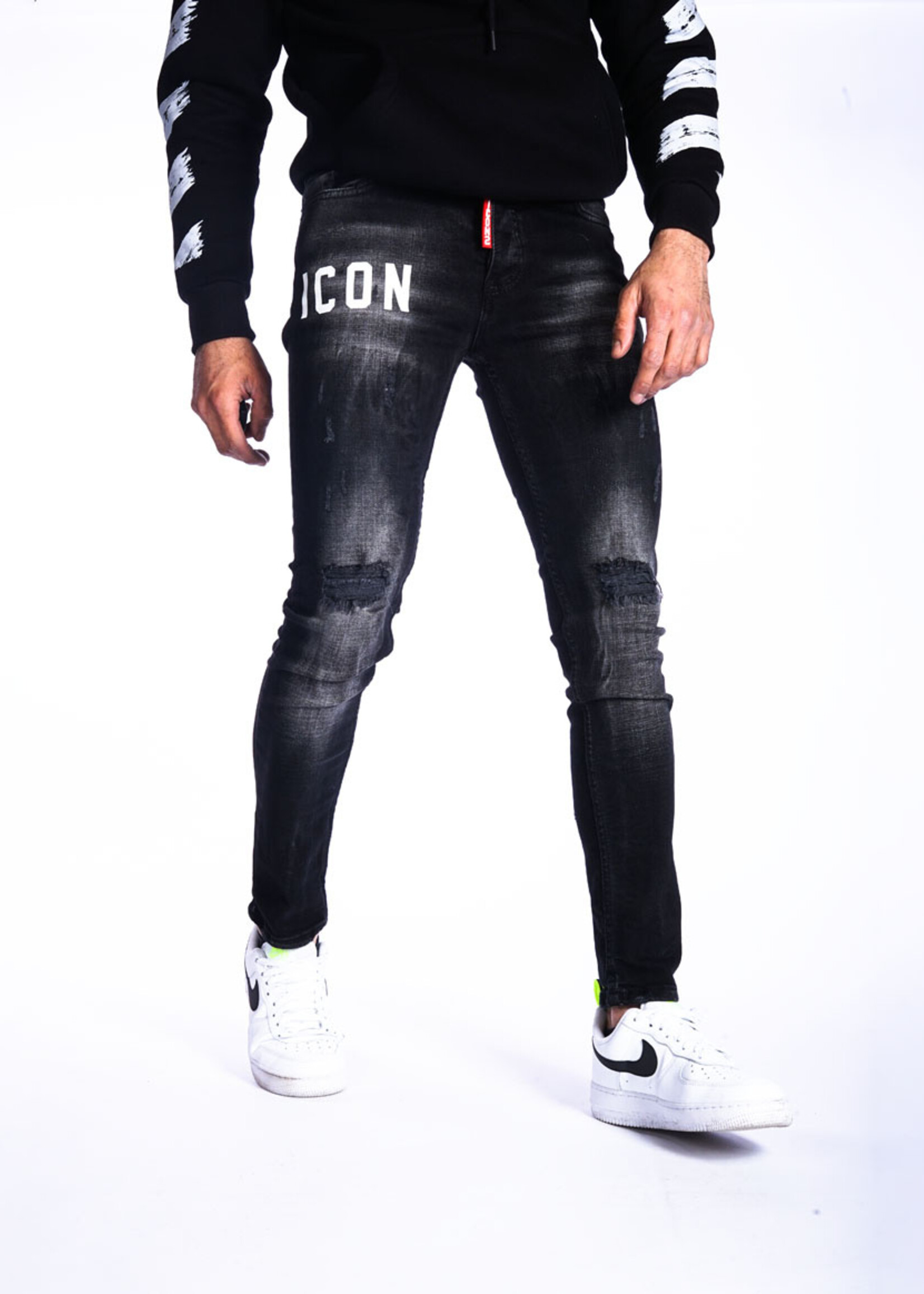 Icon Jeans ZWART