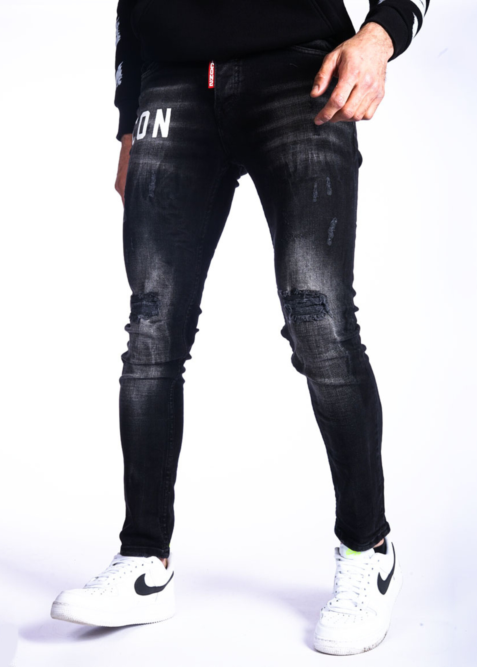 Icon Jeans ZWART
