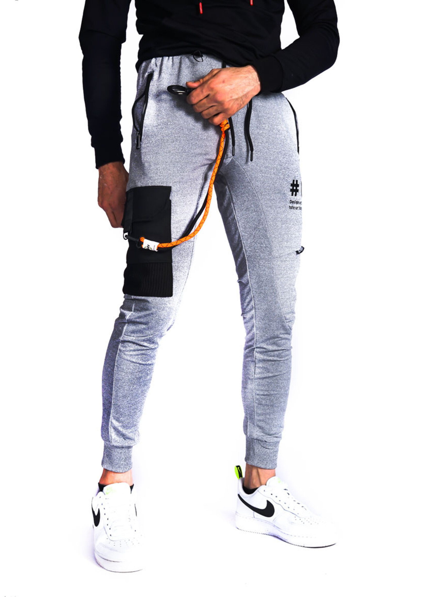 Joggingbroek met zijzak GRIJS