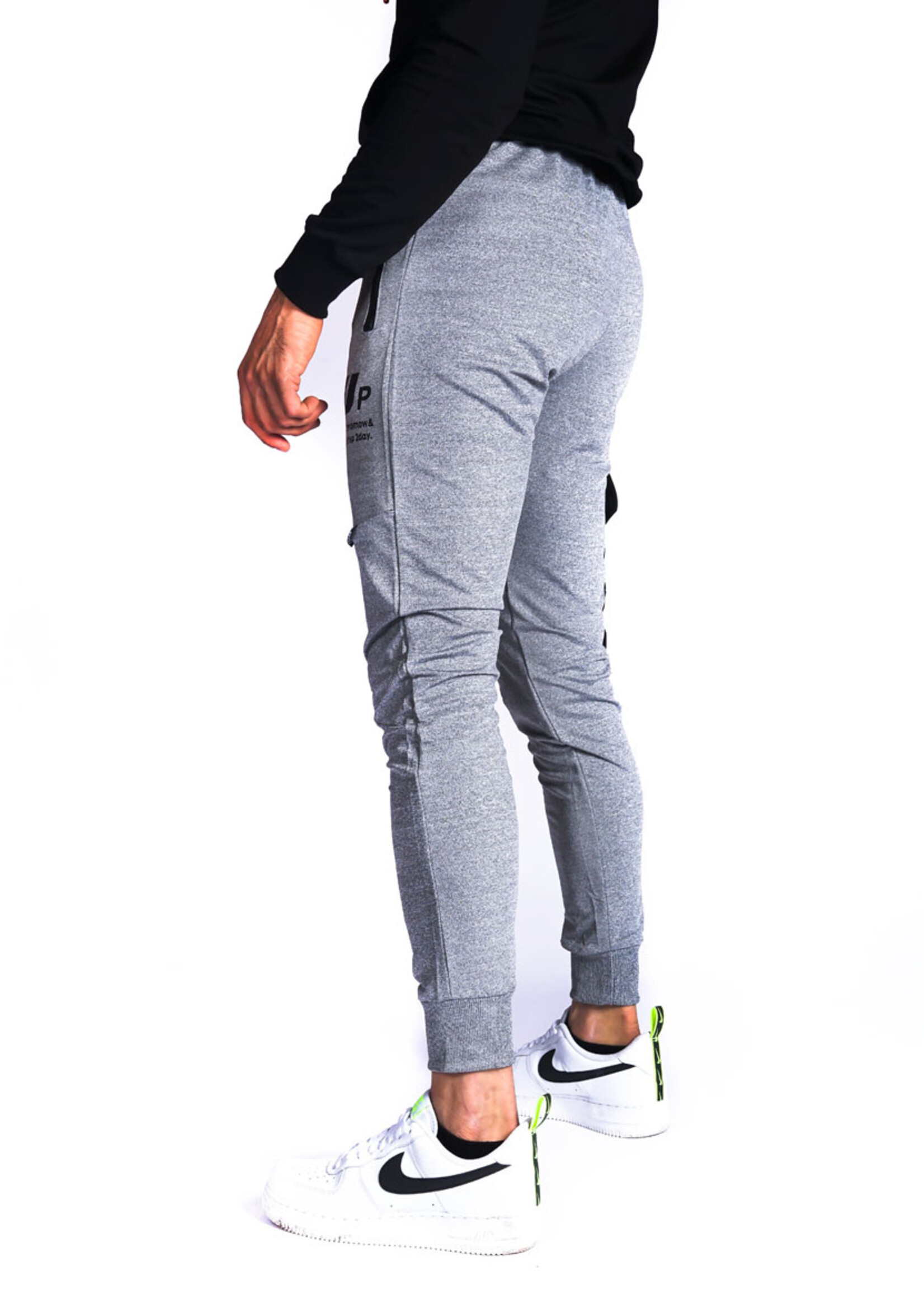 Joggingbroek met zijzak GRIJS