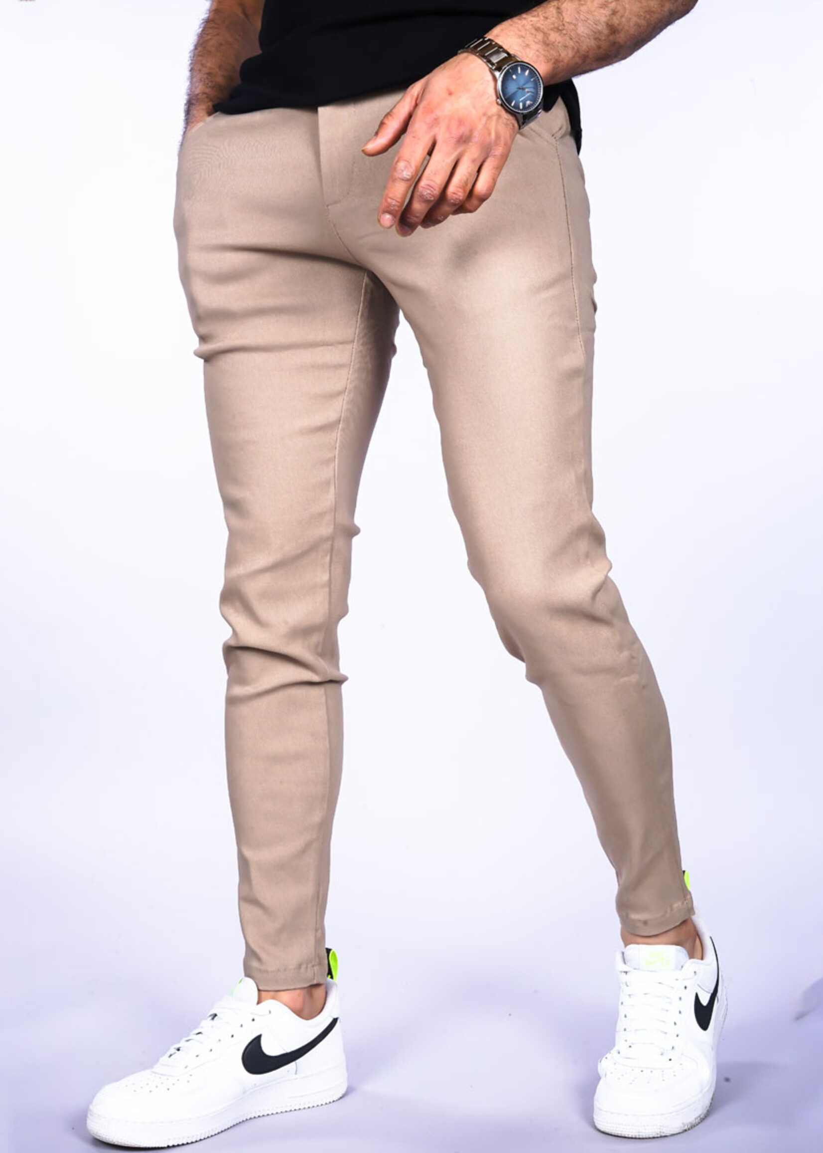Stretch Pantalon beige