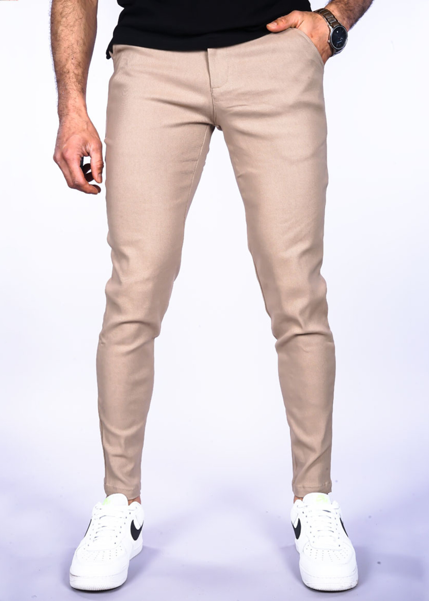 Stretch Pantalon beige